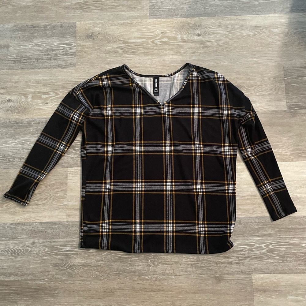 Agnes & Dora plaid long sleeve shirt
